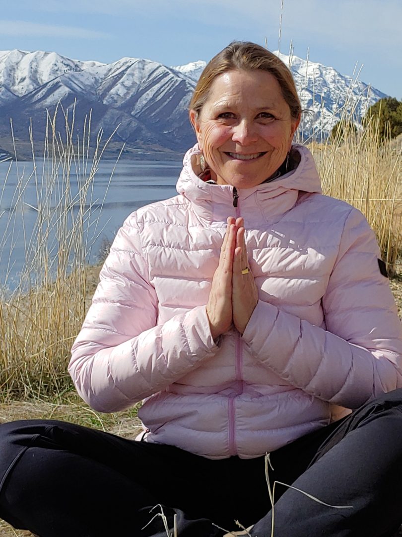 Marty Harger Snowcapped Mountain Background Namaste