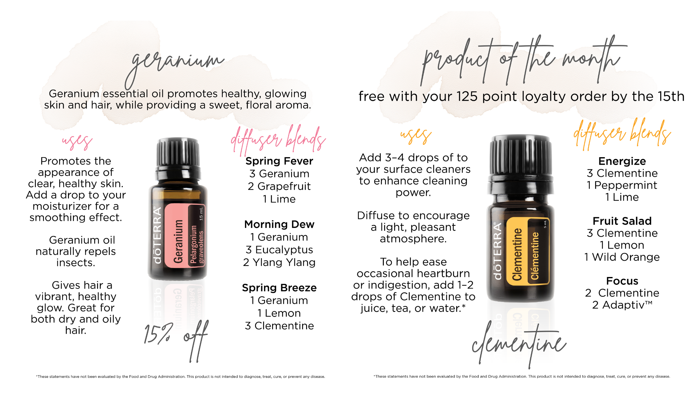 doTERRA May 2021 Member spec